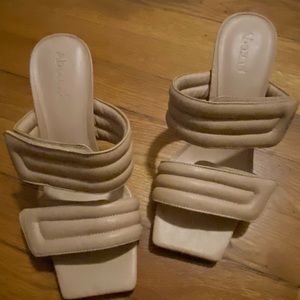 Abound, camel, Velcro adjustable strap, kitten pump Sizes: 5.5M-2, 6M, 11M